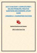 ACCT 5100 EXAM 1 COMPLETE PREP &vert; STUDY GUIDE &vert; QUESTIONS AND ANSWERS &vert; PRACTICE QUESTIONS &vert; EXAM PREP