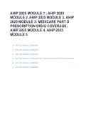 AHIP 2025 Modules 1&ndash;5 &vert; Exam Questions&comma; Answers & Comprehensive Study Guide &vert; Latest 2025 Update