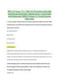 NRS 415 Exam 3 V2 &vert; NRS 415 Nursing Leadership &NewLine;and Interprofessional Collaboration &vert; Actual Q&A &NewLine;with Rationale &lpar;NRS415 Exam 3&rpar; &vert; Grand Canyon &NewLine;University