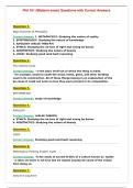 Phil 101 &lpar;Midterm exam&rpar; Questions with Correct Answers