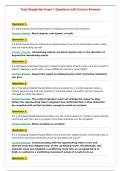 Train Dispatcher Exam 1 Questions with Correct Answers