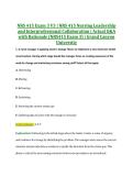 NRS 415 Exam 3 V3 &vert; NRS 415 Nursing Leadership &NewLine;and Interprofessional Collaboration &vert; Actual Q&A &NewLine;with Rationale &lpar;NRS415 Exam 3&rpar; &vert; Grand Canyon &NewLine;University