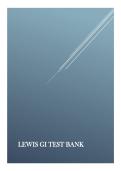 Lewis Medical-Surgical Nursing 10th Edition &ndash; Test Bank Questions & Answers &vert; Nursing Study Guide