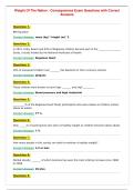 Weight Of The Nation &colon; Consequences Exam Questions with Correct Answers