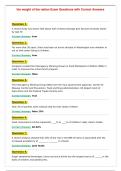 the weight of the nation Exam Questions with Correct Answers