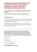 NR 511 Midterm Exam 2026 &vert; Differential Diagnosis & Primary Care Practicum Questions&comma; Answers & Rationales &vert; Chamberlain Nursing Exam Prep