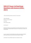 NUR 257 Exam 3 & Final Exam Questions with Answers&period;pdf&NewLine;