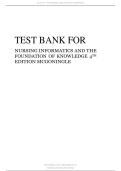 Test Bank For Nursing Informatics and the Foundation of Knowledge 4th Edition &vert; Dee McGonigle & Kathleen Garver Mastrian &vert; ISBN 9781284121247 &vert; Complete Nursing Informatics Study Resource