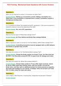 RCO Training - Mechanical Exam Questions with Correct Answers