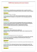 PSHRA Exam Questions with Correct Answers