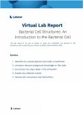 Lab Report&colon; Bacterial Cell Structures BIO 101 &lpar;BIO101&rpar; - Simulation Insights &vert; Completed Virtual Lab Report&period;&NewLine;