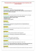 Pharmacokinetics and Pharmacodynamics Exam Questions with Correct Answers