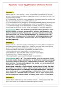 Papanikolla - Cancer NCLEX Questions with Correct Answers