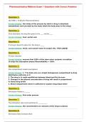 Pharmacokinetics Midterm Exam 1 Questions with Correct Answers