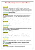 Role and Scope Final Exam Questions with Correct Answers