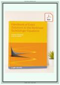 Test Bank&colon; Handbook of Exact Solutions to the Nonlinear Schr&ouml;dinger Equations Usama Al Khawaja &lpar;1st Edition&rpar; - G&period;&period;&period;