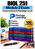 BIOL 251 Module 2 &ndash; Human Anatomy & Physiology I w&sol;Lab &lpar;2026&sol;2027&rpar; Actual Q&A &vert; Portage A&plus; Guarantee