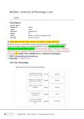 BIO201L&colon; Anatomy & Physiology I Lab &NewLine;Joints &NewLine;Final Report &NewLine;Student Name  &NewLine;Student ID &NewLine;Lesson 