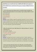 NAMS Menopause Certification Exam &lpar;MSCP&rpar; 2026 300 Practice Questions &NewLine;with Verified Answers & Rationales Menopause Society Certified Practitioner &NewLine;Test Bank