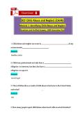 DCF CAAN Module 1 Study Guide&colon; Child Abuse and Neglect Recognition&comma; Reporting & Prevention&NewLine;&NewLine;