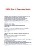 FIN202 Chap 10 Exam Latest Update