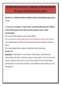 NURS 322 Final Exam &lpar;PDF&rpar; &vert; &lpar;2026&rpar; Mental Health Nursing Practice Questions & Answers