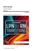 Test Bank for LPN to RN Transitions 6th Edition by Lora Claywell &ndash; All Chapters&comma; Verified Questions & Rationalized Answers
