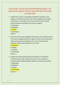 NU 545 EXAM 1 &sol;ACTUAL NU 545 PATHOPHYSIOLOGY EXAM 1 TEST &NewLine;BANK ACTUAL 2026&sol;2027 PRACTICE QUESTIONS AND STUDY GUIDE &NewLine;ACCURATE EXAM 
