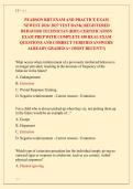 PEARSON RBT EXAM AND PRACTICE EXAM &NewLine;NEWEST 2026&sol; 2027 TEST BANK&vert; REGISTERED &NewLine;BEHAVIOR TECHNICIAN &lpar;RBT&rpar; CERTIFICATION &NewLine;EXAM PREP WITH COMPLETE 450 REAL EXAM &NewLine;QUESTIONS AND CORRECT VERIFIED ANSWERS&sol; &NewLine;ALREADY GRADED A&plus; &lpar;MOST RECENT&excl;&excl;&rpar; 