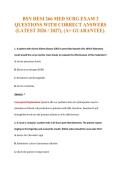 BSN HESI 266 MED SURG EXAM 3&NewLine;QUESTIONS WITH CORRECT ANSWERS&NewLine;&lpar;LATEST 2026 &sol; 2027&rpar;&comma; &lpar;A&plus; GUARANTEE&rpar;&period;