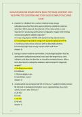 NUCLEAR MEDICINE BOARD REVIEW EXAM TEST BANK 2026&sol;2027 HIGH &NewLine;YIELD PRACTICE QUESTIONS AND STUDY GUIDE COMPLETE ACCURATE &NewLine;EXAM