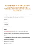 NSG 526 Exam Compilations with Complete & Verified Solutions