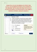 NR 606 FINAL EXAM &lpar;CHAMBERLAIN&rpar; NEWEST 2026 &NewLine;ACTUAL EXAM&vert; NR606 DIAGNOSIS & MANAGEMENT IN &NewLine;PSYCHIATRIC MENTAL HEALTH II PRACTICUM FINAL &NewLine;EXAM WITH 100 REAL EXAM QUESTIONS AND CORRECT &NewLine;VERIFIED ANSWERS&sol; ALREADY GRADED A&plus; 
