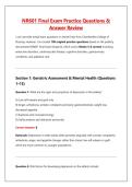 NR601 Final Exam Practice Questions & &NewLine;Answer