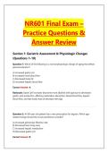 NR601 Final Exam Practice 