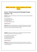 NR601 Final Exam &ndash; &NewLine;Practice Questions & &NewLine;Answer Review 