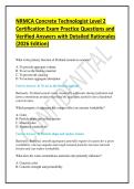 NRMCA Concrete Technologist Level 2 Certification Exam Practice Questions and Verified Answers with Detailed Rationales &lpar;2026 Edition&rpar;