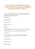 NSG 3160 EXAM 4 COMPREHENSIVE&NewLine;STUDY GUIDE QUESTIONS & VERIFIED&NewLine;ANSWERS 2026&sol;2027 UPDATE