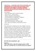 CPJE EXAM &mdash; CALIFORNIA PRACTICE STANDARDS AND &NewLine;JURISPRUDENCE EXAMINATION FOR PHARMACISTS &NewLine;QUESTIONS AND CORRECT ANSWERS &lpar;VERIFIED &NewLine;ANSWERS&rpar; PLUS RATIONALES 2026&sol;2027 Q&A &vert; INSTANT &NewLine;DOWNLOAD PDF