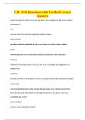 CJL 3110 Questions with Verified Correct&NewLine;Answers