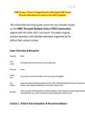 TMC Exam &ndash; Secure Comprehensive Therapist SAE Exam Practice Questions & Answers &lpar;Verified Update&rpar;