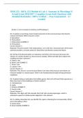BIOL252 &sol; BIOL 252 Module & Lab 1&colon; Anatomy & Physiology II Actual Exam 2026&sol;2027 &vert; Complete Exam-Style Questions with Detailed Rationales &vert; 100&percnt; Verified &mdash; Pass Guaranteed &ndash; A&plus; Graded