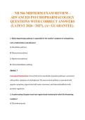 NR 546 MIDTERM EXAM REVIEW -&NewLine;ADVANCED PSYCHOPHARMACOLOGY&NewLine;QUESTIONS WITH CORRECT ANSWERS&NewLine;&lpar;LATEST 2026 &sol; 2027&rpar;&comma; &lpar;A&plus; GUARANTEE&rpar;&period;