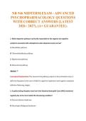 NR 546 MIDTERM EXAM - ADVANCED&NewLine;PSYCHOPHARMACOLOGY QUESTIONS&NewLine;WITH CORRECT ANSWERS &lpar;LATEST&NewLine;2026 &sol; 2027&rpar;&comma; &lpar;A&plus; GUARANTEE&rpar;&period;