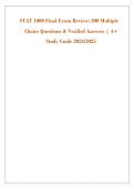 STAT 1000 Final Exam Prep Bundle 2026&sol;2027 &vert; 200&plus; Multiple-Choice Practice Questions & Answers &vert; Detailed Rationales &vert; Comprehensive Statistics Study Guide