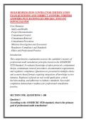 MOLD REMEDIATION CONTRACTOR CERTIFICATION &NewLine;EXAM QUESTIONS AND CORRECT ANSWERS &lpar;VERIFIED &NewLine;ANSWERS&rpar; PLUS RATIONALES 2026 Q&A &vert; INSTANT &NewLine;DOWNLOAD PDF