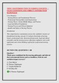NMNC 3110 INTRODUCTION TO NURSING CONCEPTS &mdash; &NewLine;EXAM 1 QUESTIONS AND CORRECT ANSWERS WITH &NewLine;RATIONALES 