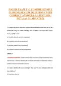 NSG 120 Exam Compilations with Complete & Verified Solutions