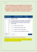 NR 606 MIDTERM EXAM &lpar;CHAMBERLAIN&rpar; NEWEST 2026 &NewLine;ACTUAL EXAM&vert; NR606 DIAGNOSIS & MANAGEMENT IN &NewLine;PSYCHIATRIC MENTAL HEALTH II PRACTICUM WEEKS 1-4 &NewLine;MIDTERM EXAM WITH 100 REAL EXAM QUESTIONS AND &NewLine;CORRECT VERIFIED ANSWERS&sol; ALREADY GRADED A&plus; 
