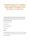 NUR 209&sol;NUR209 EXAM 2 V1 &vert; MEDICAL&NewLine;SURGICAL NURSING II QUESTIONS&NewLine;WITH CORRECT ANSWERS &lpar;LATEST&NewLine;2026 &sol; 2027&rpar;&comma; &lpar;A&plus; GUARANTEE&rpar;&period;